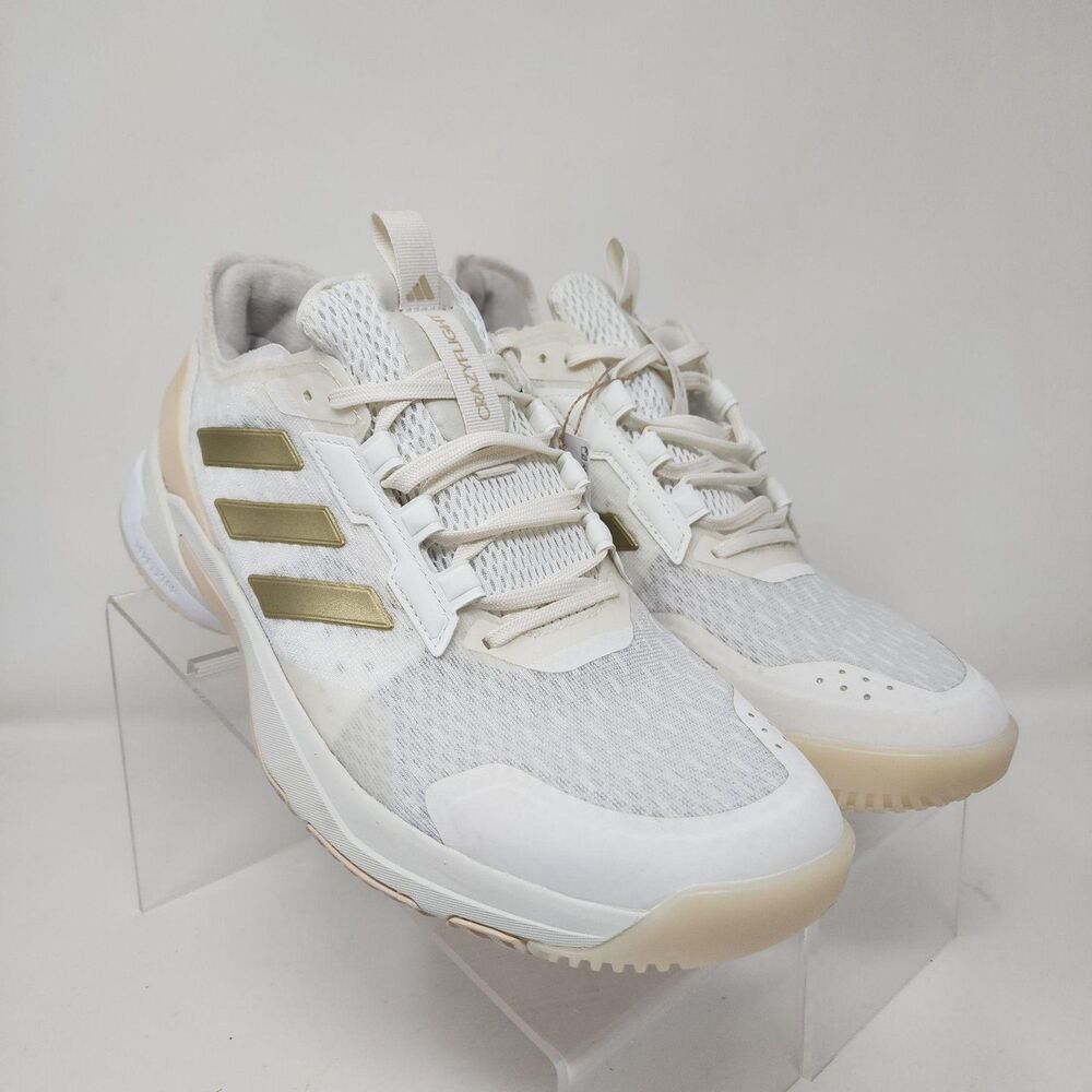 Adidas Crazyflight Shoes Womens Size 9 White Volleyball Sneakers Gym Casual - Picture 2 of 9